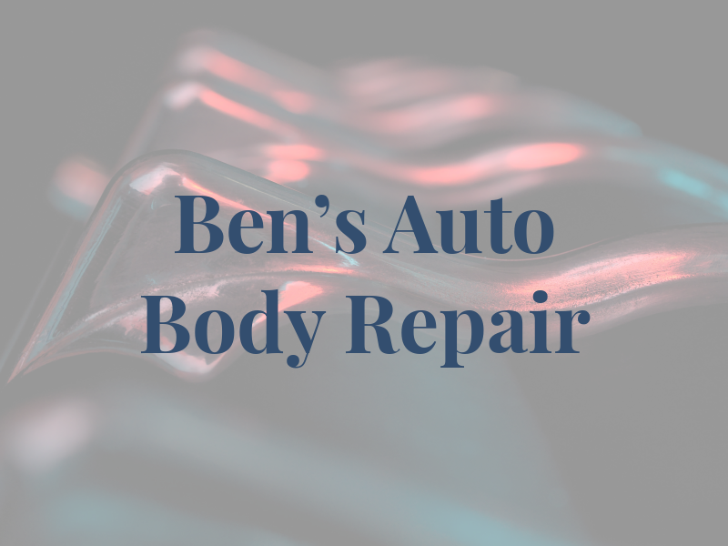 Ben's Auto Body Repair LLC