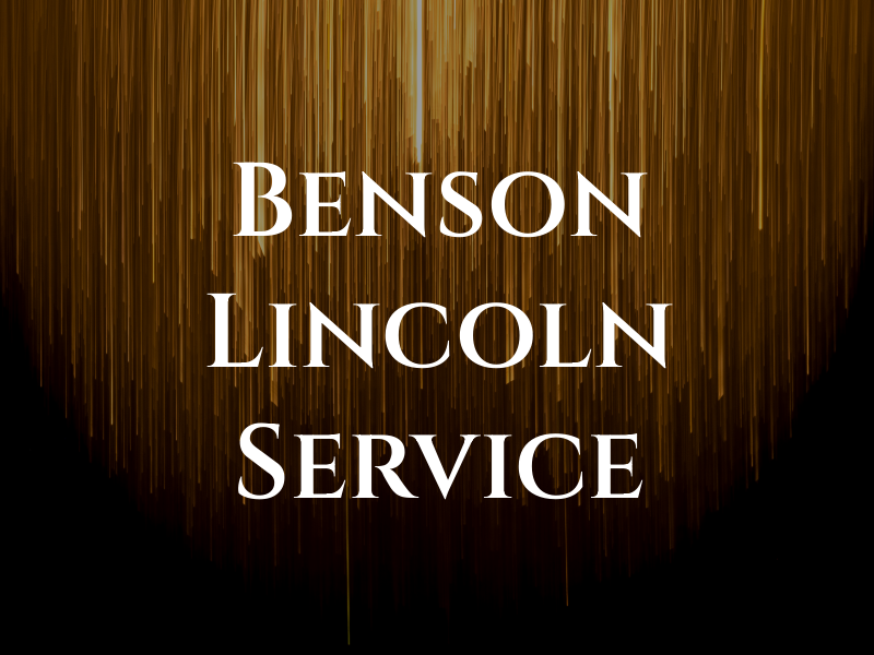 Benson Lincoln Service