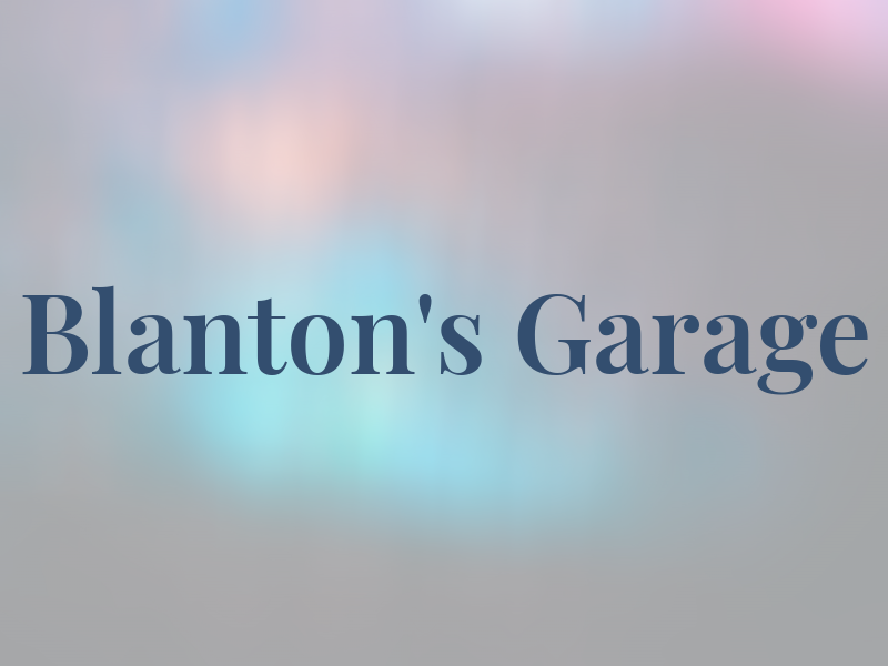 Blanton's Garage