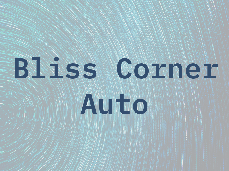 Bliss Corner Auto