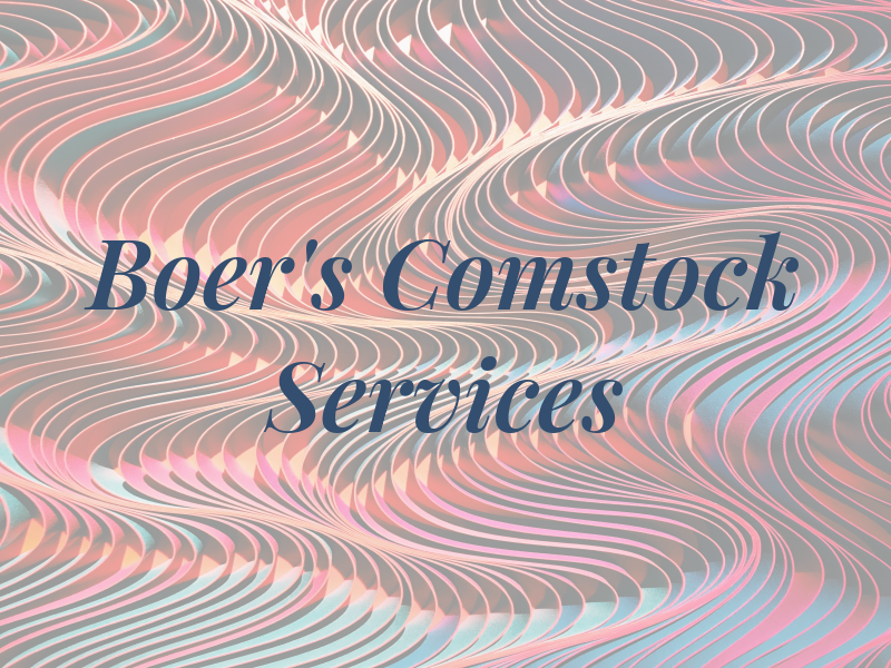Boer's Comstock Services