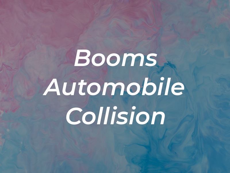 Booms Automobile Collision