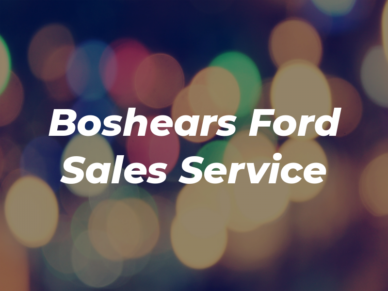 Boshears Ford Sales Inc Service