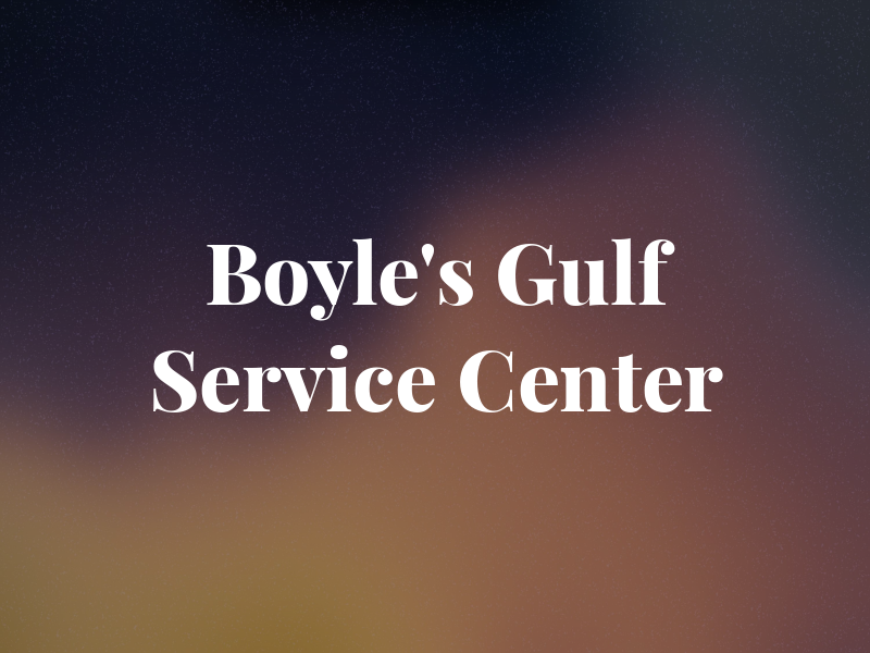 Boyle's Gulf Service Center