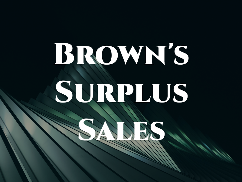 Brown's Surplus Sales