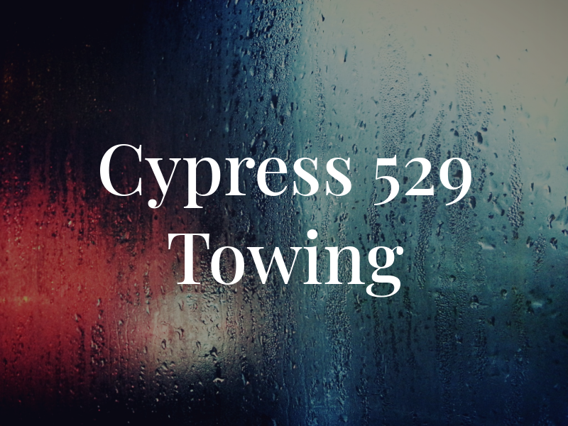 Cypress 529 Towing