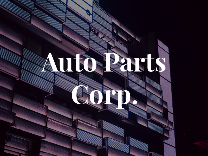 CB & H Auto Parts Corp.