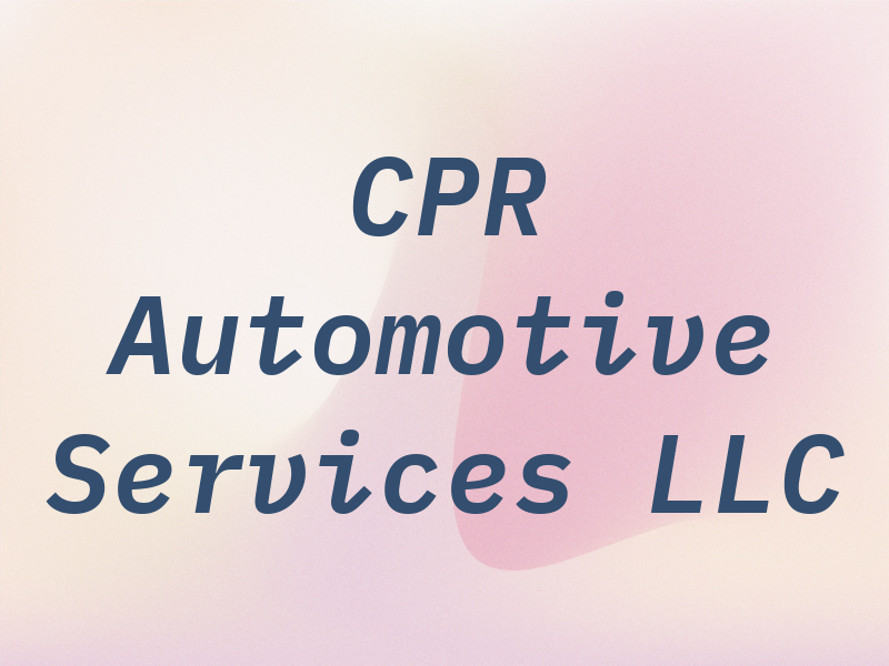 CPR Automotive Services LLC