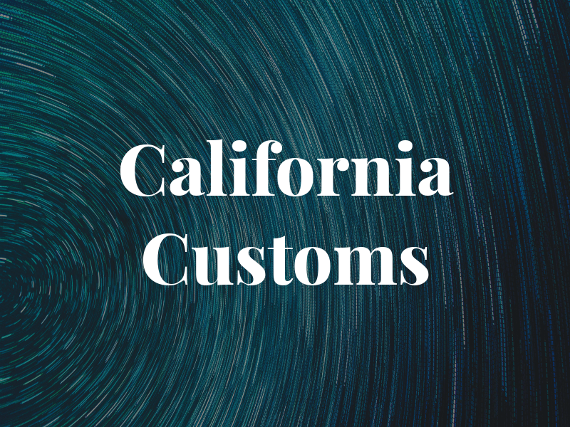 California Customs
