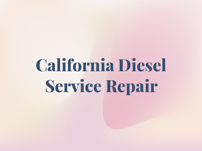 California Diesel Service and Repair