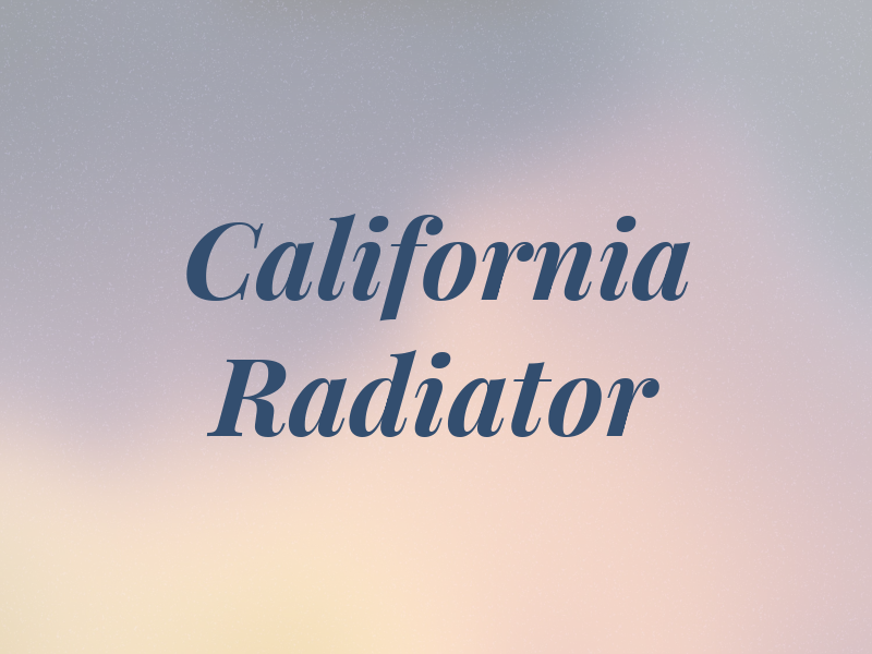 California Radiator
