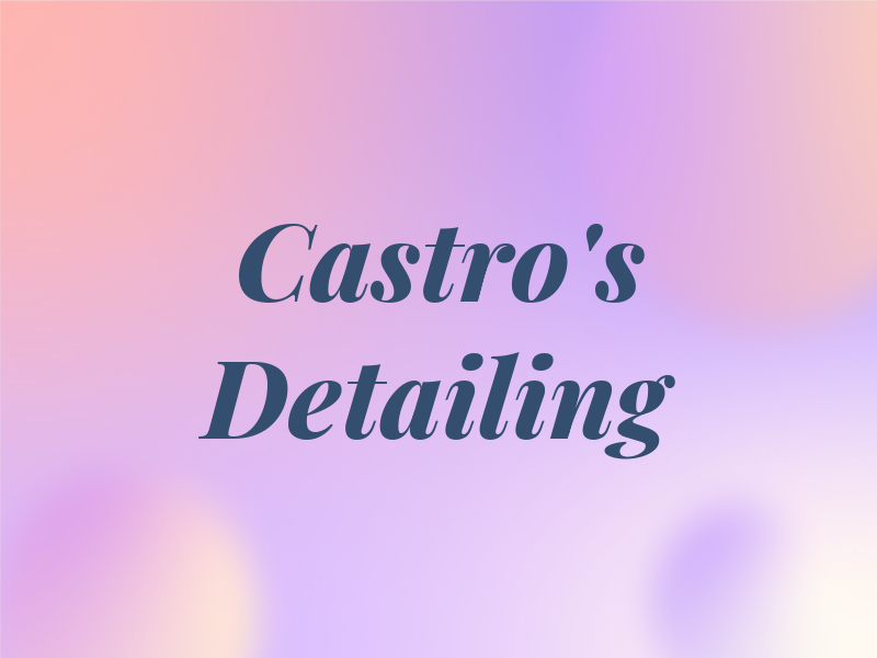 Castro's Detailing