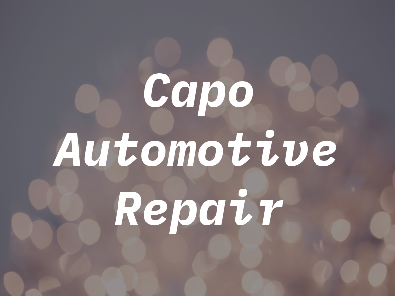 Capo Automotive Repair