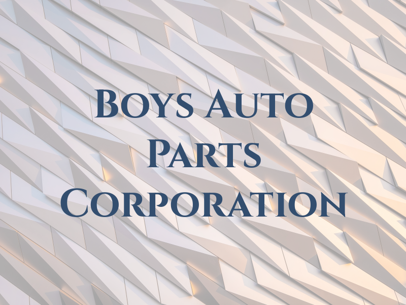 Car Boys Auto Parts Corporation