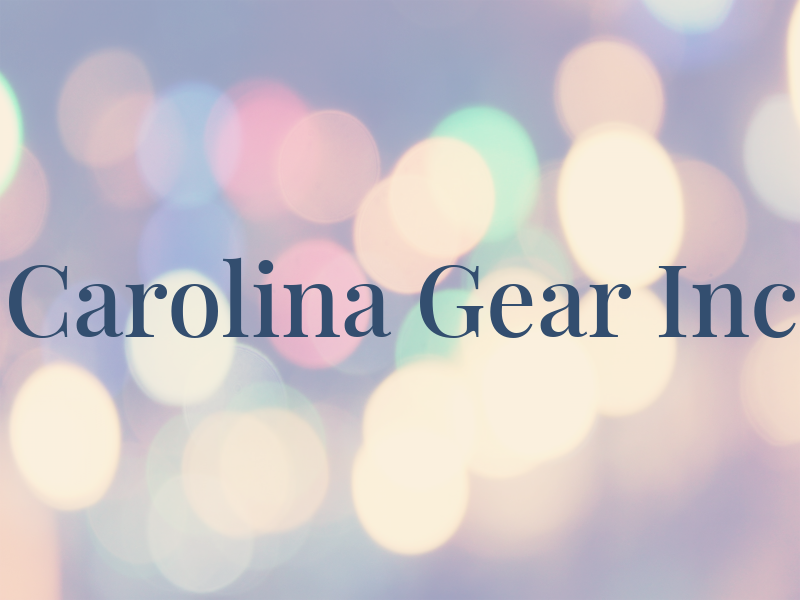 Carolina Gear Inc