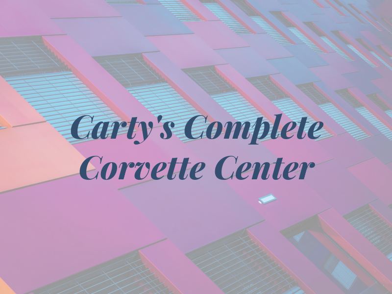 Carty's Complete Corvette Center