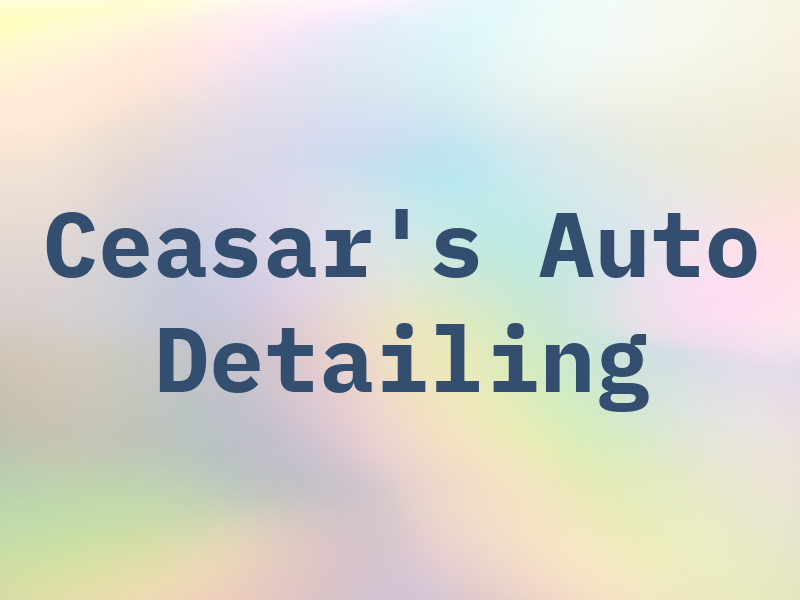 Ceasar's Auto Detailing