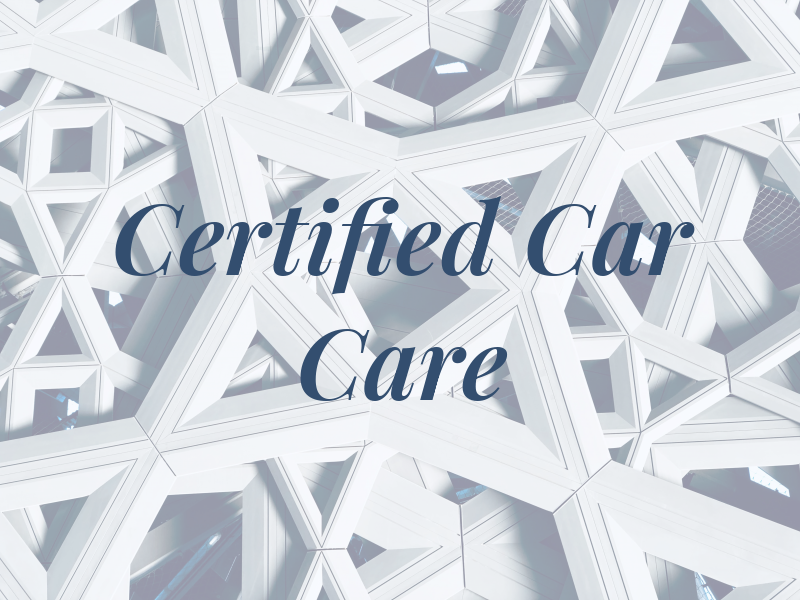 Certified Car Care