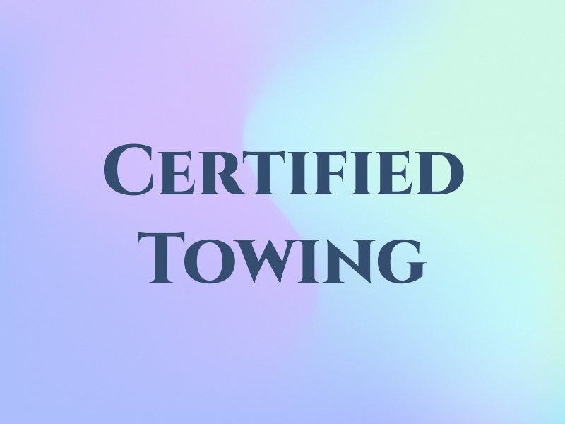 Certified Towing