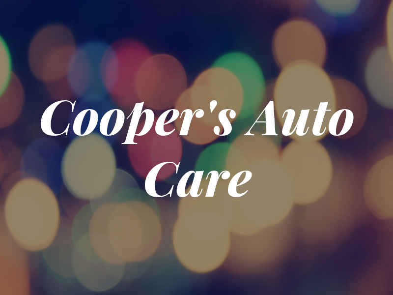 Cooper's Auto Care