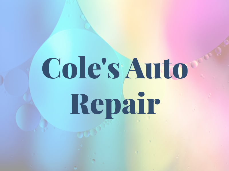 Cole's Auto Repair