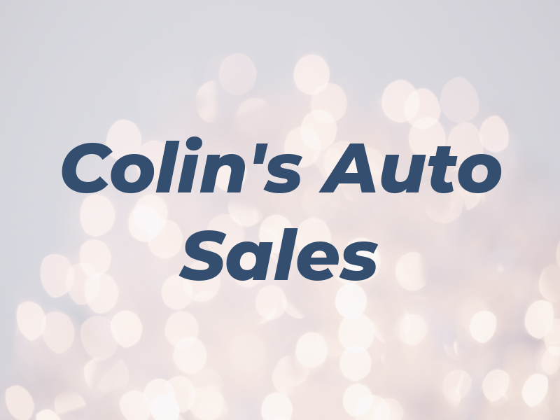 Colin's Auto Sales