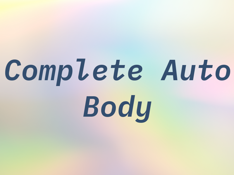 Complete Auto Body