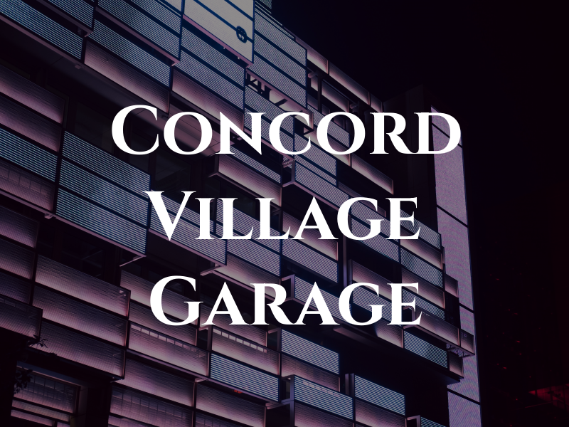 Concord Village Garage