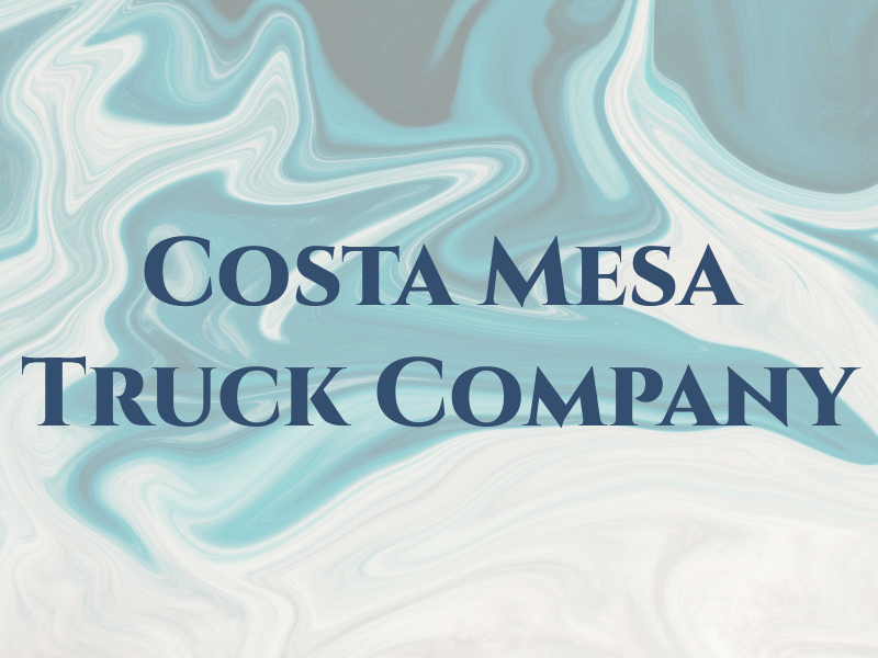 Costa Mesa Tow Truck Company