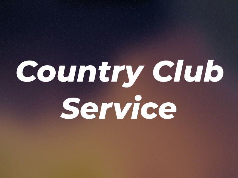 Country Club Service