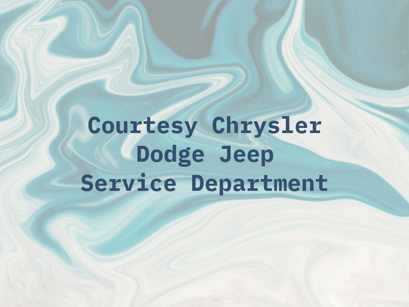 Courtesy Chrysler Dodge Jeep Ram Service Department