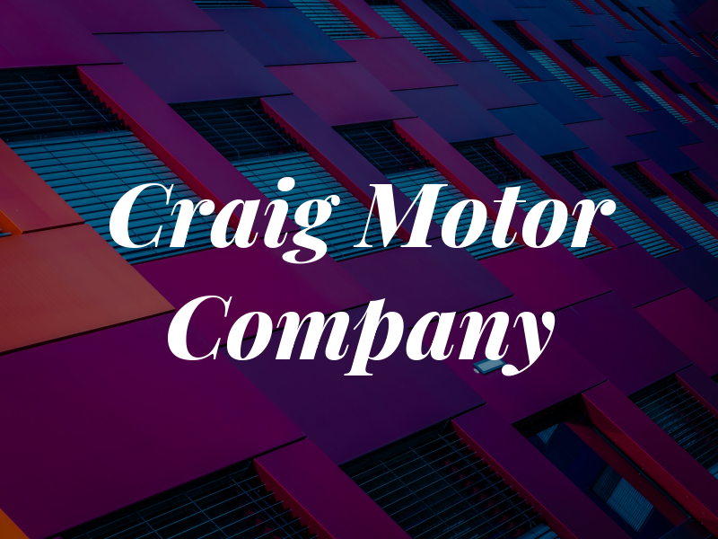 Craig Motor Company