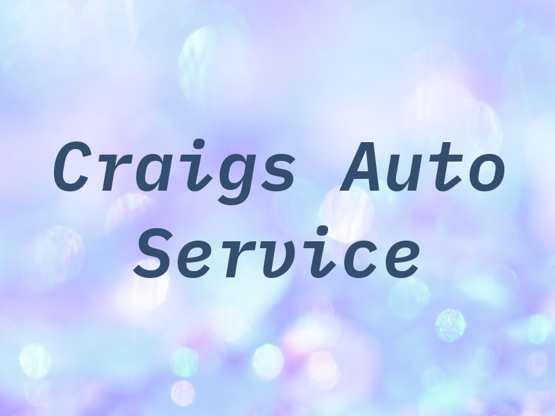 Craigs Auto Service