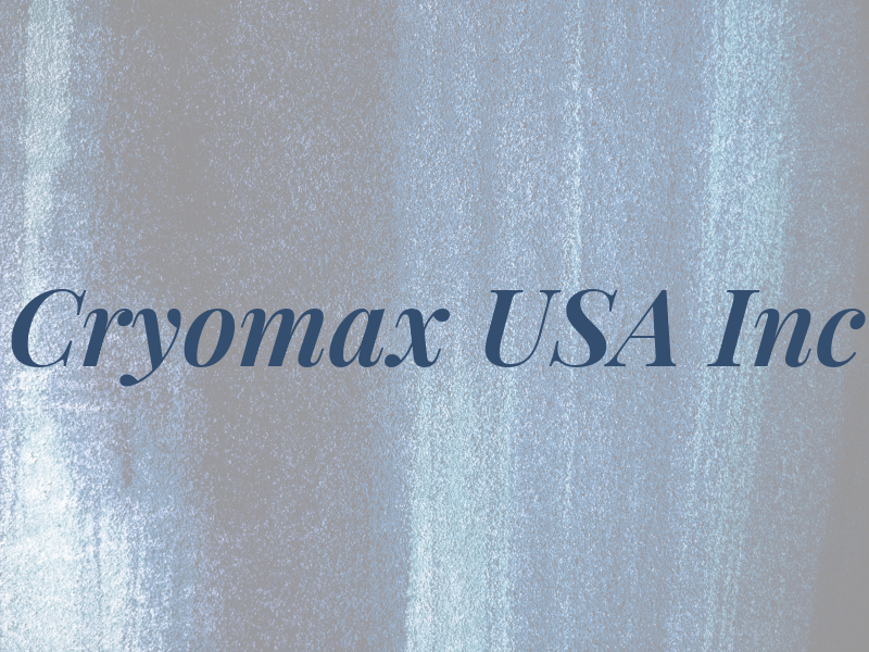 Cryomax USA Inc