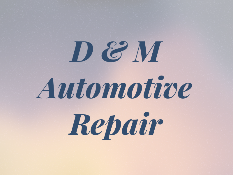 D & M Automotive Repair