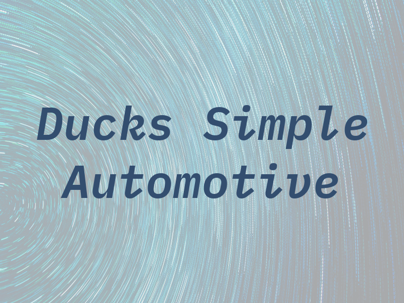 Ducks Simple Automotive