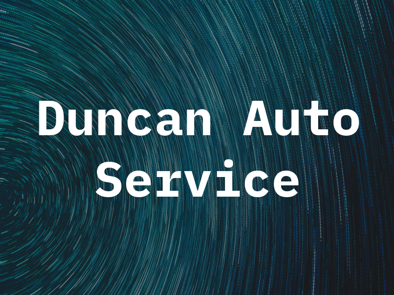 Duncan Auto Service