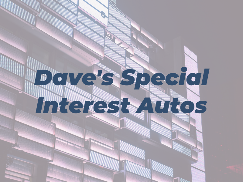 Dave's Special Interest Autos