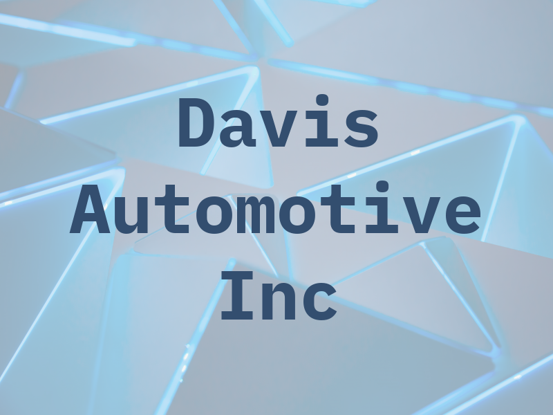 Davis Automotive Inc
