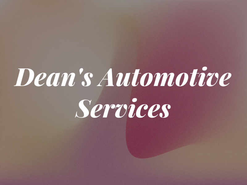 Dean's Automotive Services