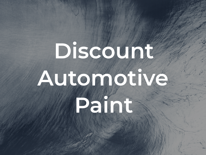 Discount Automotive Paint