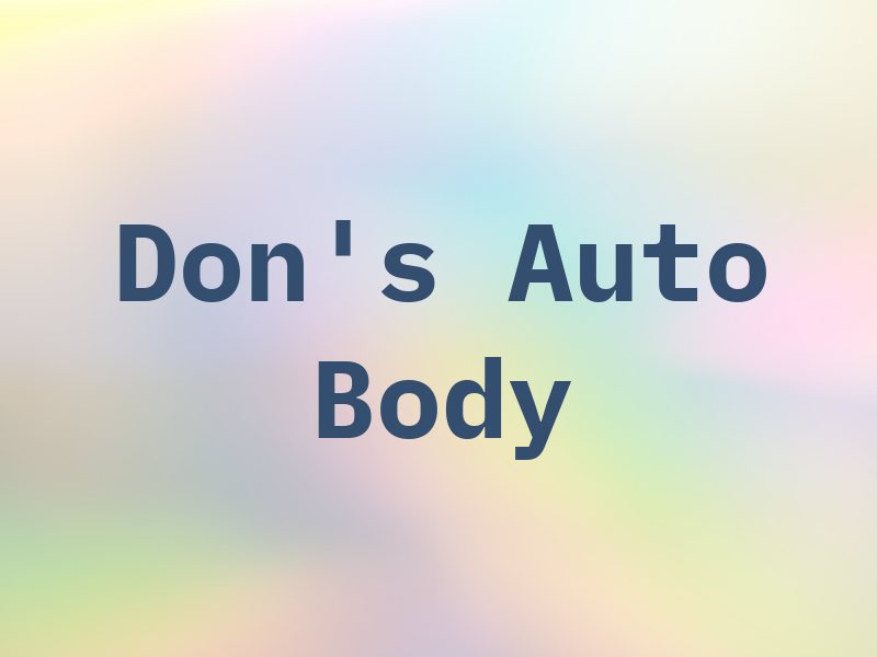 Don's Auto Body
