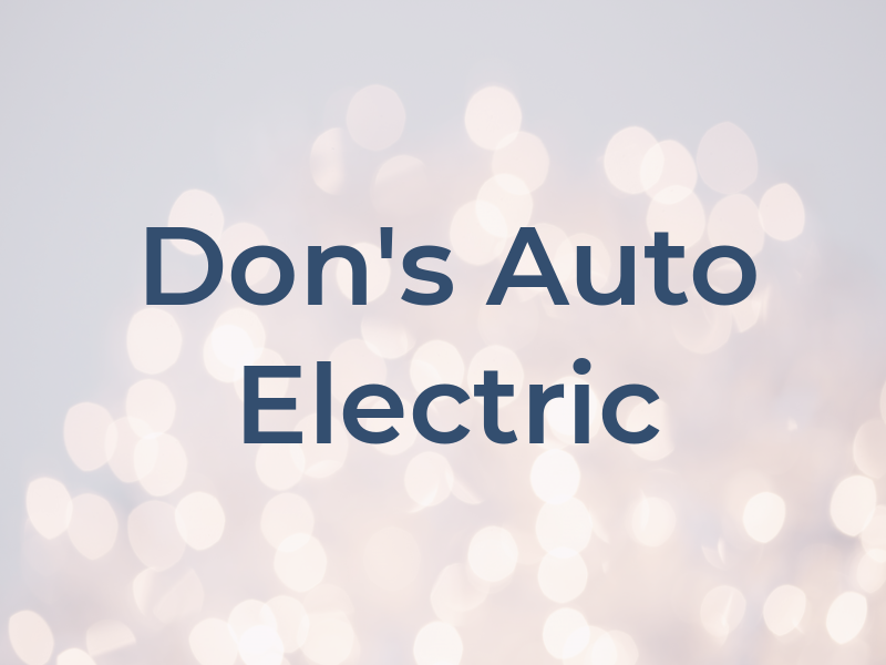 Don's Auto Electric