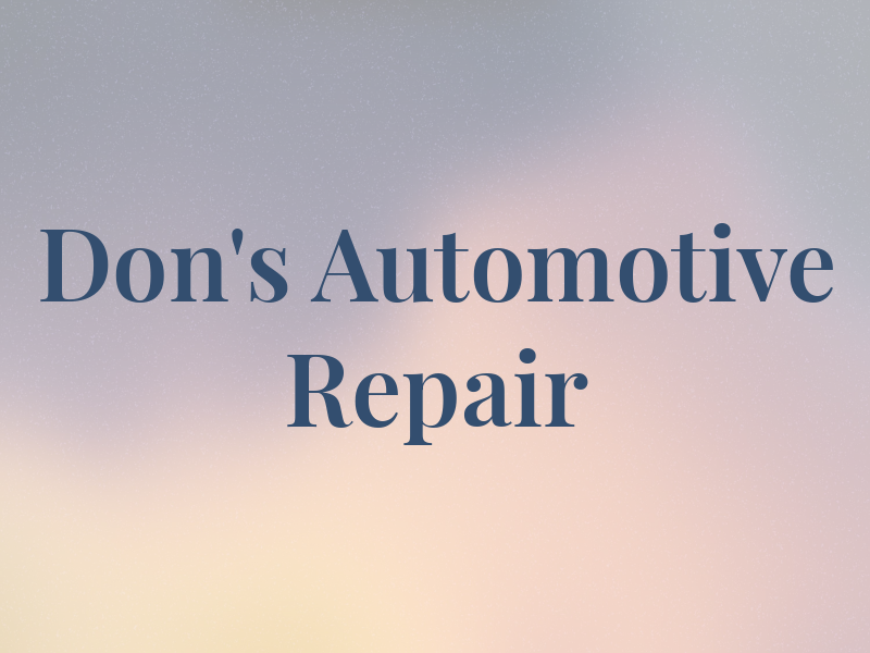 Don's Automotive Repair
