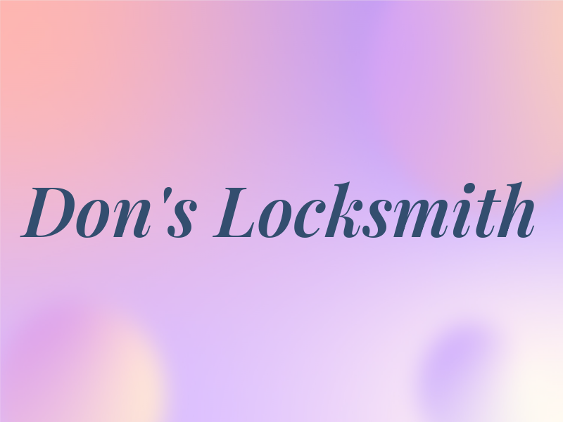 Don's Locksmith