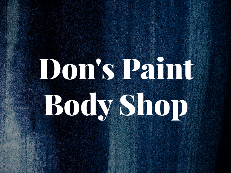 Don's Paint & Body Shop