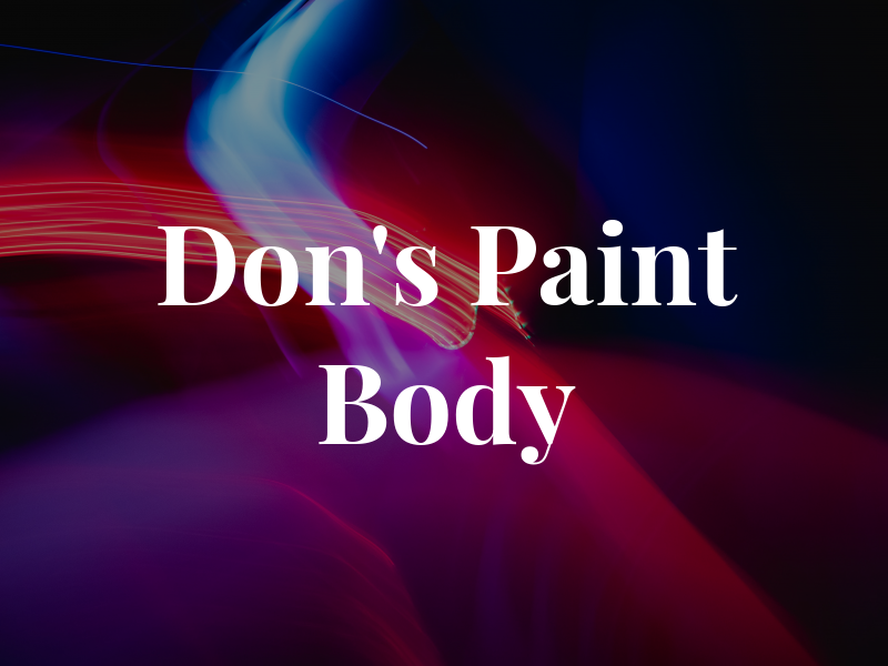 Don's Paint & Body
