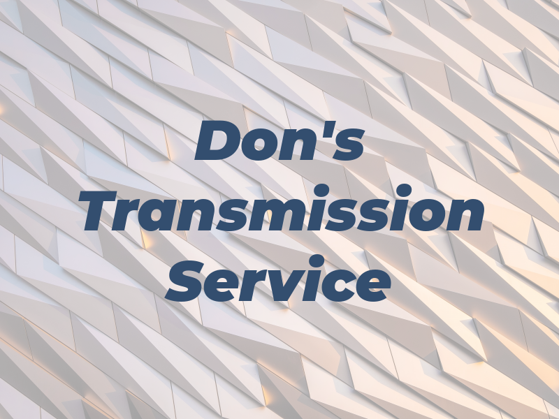 Don's Transmission Service