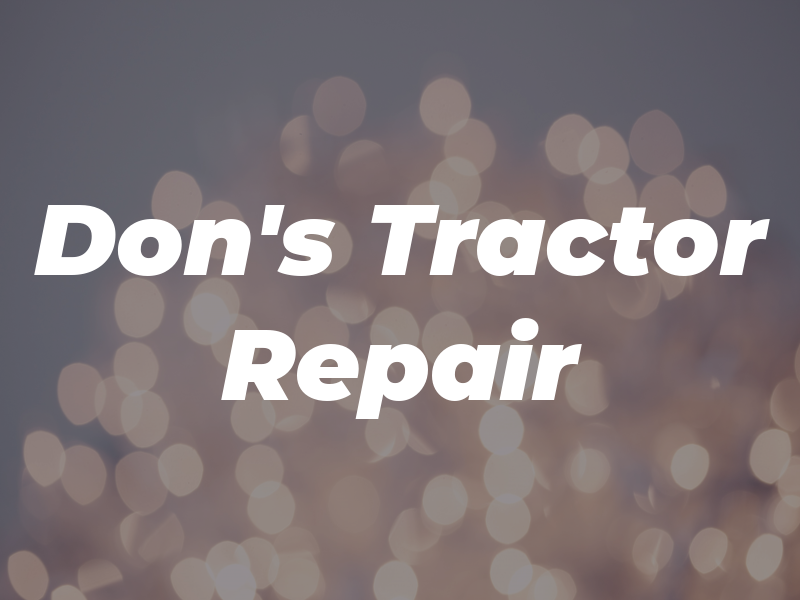 Don's Tractor Repair
