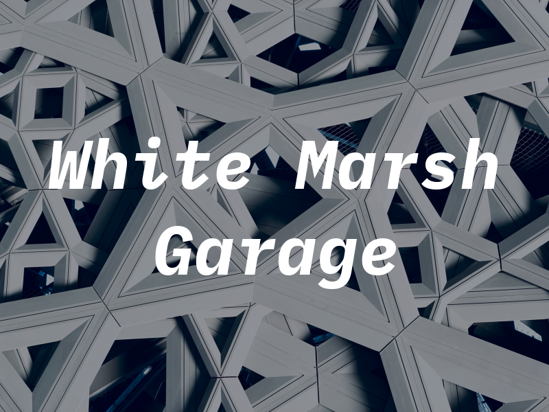 E & G White Marsh Garage